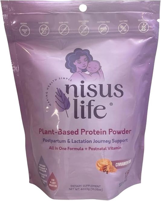 Postpartum & Lactation Journey Protein Powder (16.35 oz, Cinnamon Bun)