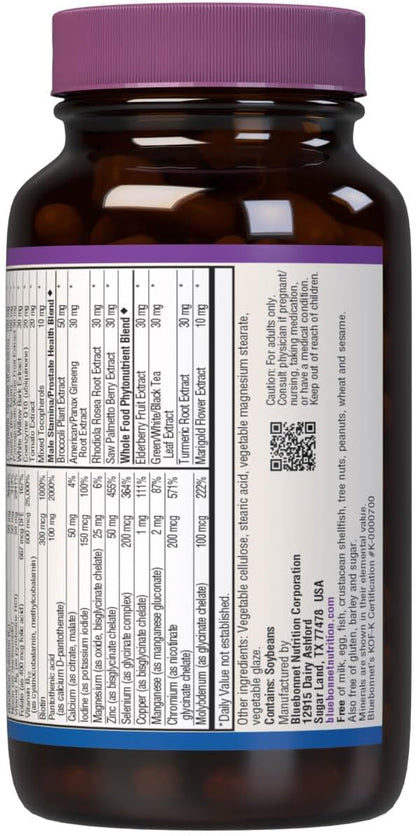 Bluebonnet Nutrition Men's Choice Whole Food-Based Multiple for Men 18-49, 90 Count