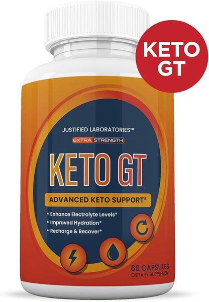 (3 Pack) Keto GT Keto Pills 1275MG New & Improved Formula Contains Apple Cider Vinegar Extra Virgin Olive Oil Powder Green Tea Leaf 180 Capsules