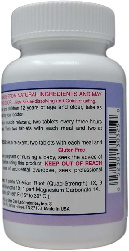 Dee CEE Labs Formula 303 Maximum Strength Tablets, 45 Tablets; All-Natural containing Magnesium for Sore Muscles, Passion Flower, and Valerian Root