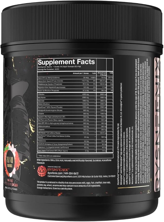 Scorched Earth Pre Workout Powder - Energy & Focus with Dual-Source Caffeine, Nootropics | Pumps from Citrulline, Beta Alanine, Nitrosigine®, GlycerPump™ (Strawberry)