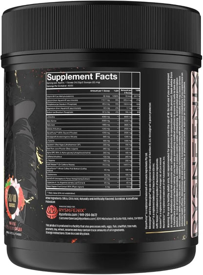 Scorched Earth Pre Workout Powder - Energy & Focus with Dual-Source Caffeine, Nootropics | Pumps from Citrulline, Beta Alanine, Nitrosigine®, GlycerPump™ (Strawberry)