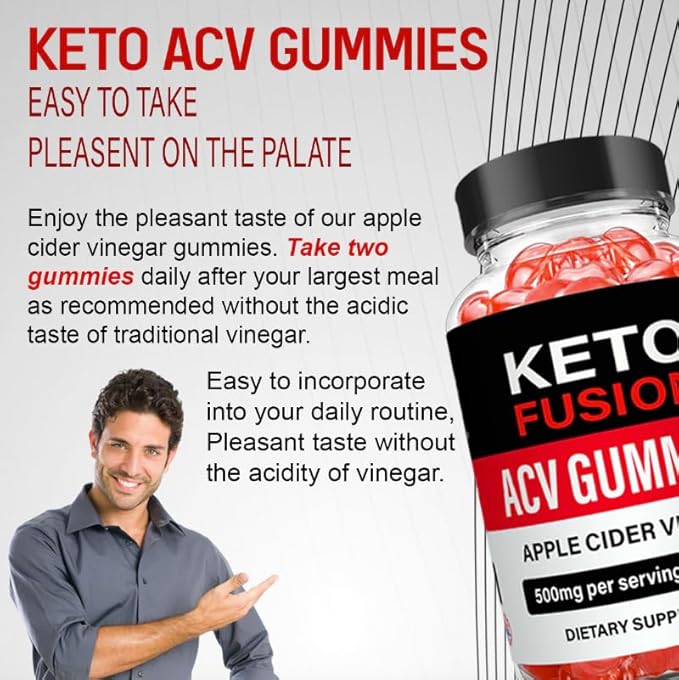kivus Keto Fusion Gummies - Keto Fusion ACV Gummies (Single, 60 Gummies)