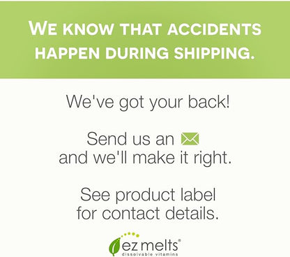 EZ Melts Dissolvable Multivitamin with Iron for Women & Men, Sugar-Free, 1-Month Supply