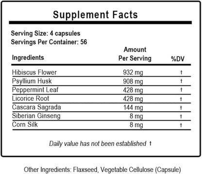 Herbal Colon Cleanse and Detox Dietary Supplement - 225 Capsules. By Lou Corona