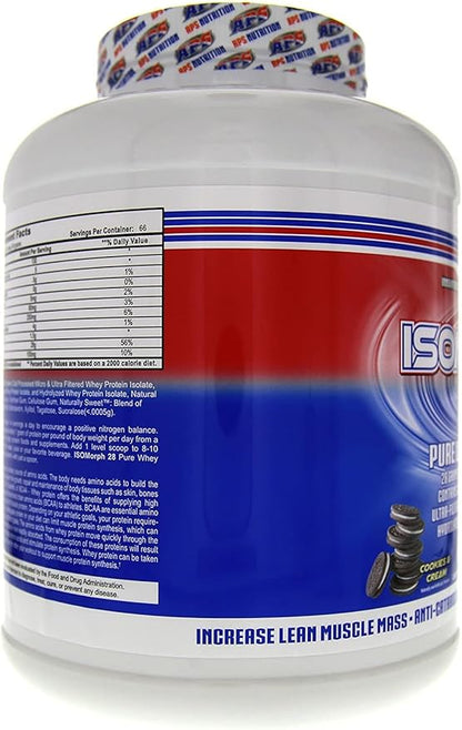 APS Nutrition Isomorph Protein Powder Supplement | Whey Protein Isolate | Ultra- Filtered | 28g Protein | Cookies & Cream, 5 Pound (Pack of 1)