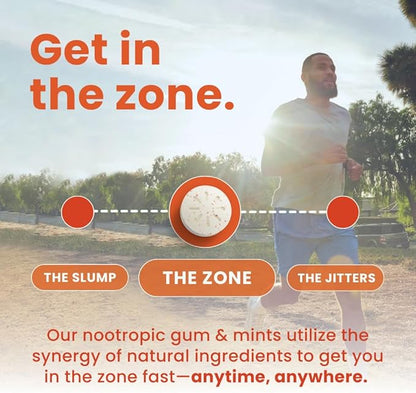 NeuroGum Energy Caffeine Gum (54 Pieces) - Sugar Free with L-theanine + Natural Caffeine + Vitamin B12 & B6 - Nootropic Energy & Focus Supplement for Women & Men - Keto & Vegan, Cinnamon Flavor