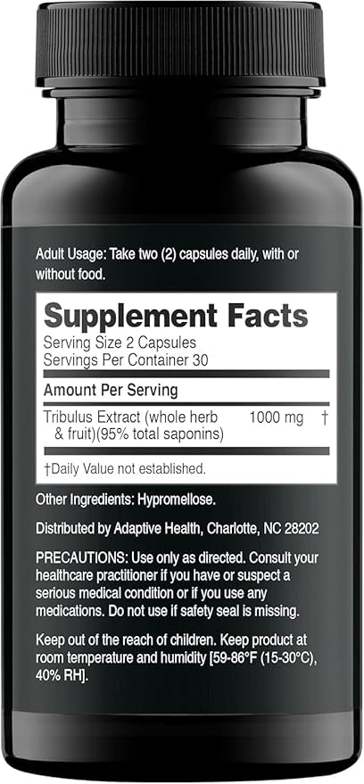 Nugenix Essentials Tribulus Terrestris for Men Extract - 95% Total Saponins, 1000mg High Potency, Extra Strength, 120 Count