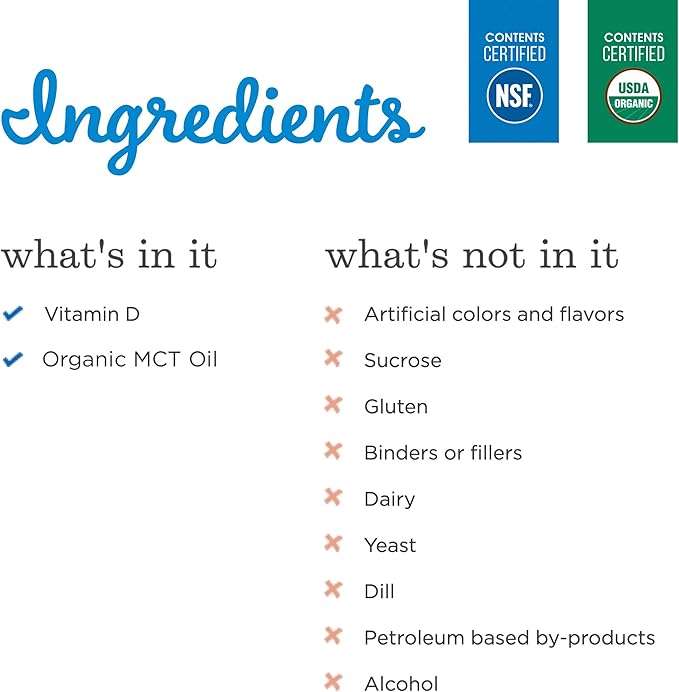 Mommy's Bliss Organic Baby Vitamin D Drops | Promotes Healthy Growth and Bone Development | Age Newborn+ | 0.11 Fl Oz (100 Servings)