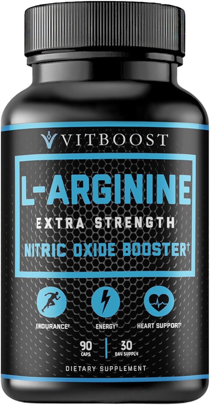 Extra Strength L Arginine Capsule 1500mg - Nitric Oxide Supplements for Stamina, Muscle, Vascularity & Energy - Powerful NO Booster with L-Arginine, L-Citrulline & Essential Amino Acids