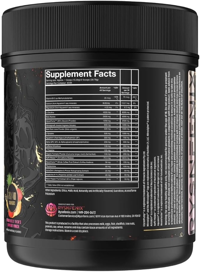 Scorched Earth Pre Workout Powder - Energy & Focus with Dual-Source Caffeine, Nootropics | Pumps from Citrulline, Beta Alanine, Nitrosigine®, GlycerPump™ (Tropical Punch)
