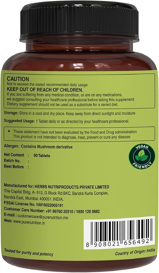 Pure Nutrition Whole Food Multivitamins for Women 1500mg. All Natural Plant-Based Multivitamin - Non GMO | Once Daily | 90 Tablets - 3 Months Supply