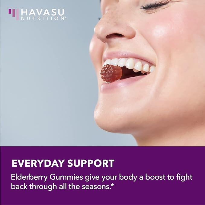 Sambucus Elderberry Gummies for Adults - Immune Support Gummies with Elderberry, Vitamin C and Zinc - Sambucus Elderberry Immune Support with Elderberry Extract - 2 Month Supply Berry-Flavored Gummies