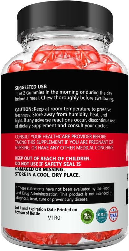 kivus Keto Fusion Gummies - Keto Fusion ACV Gummies (Single, 60 Gummies)