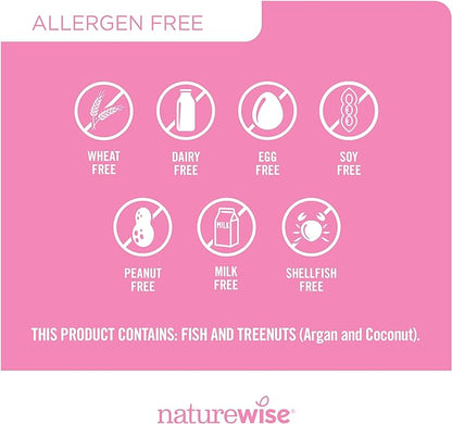 NatureWise Hair Skin and Nails Vitamin, Biotin 5000mcg w/Hyaluronic Acid, Collagen for Women with C, B Complex, D3, A, E, Iron - Non-GMO, Gluten Free - 540 Softgels[6-Month Supply]