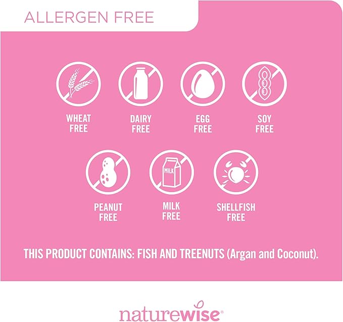 NatureWise Hair Skin and Nails Vitamin, Biotin 5000mcg w/Hyaluronic Acid, Collagen for Women with C, B Complex, D3, A, E, Iron - Non-GMO, Gluten Free - 150 Softgels[50-Day Supply]