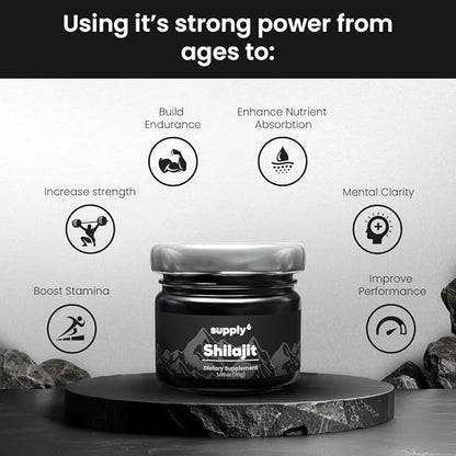 Pure Himalayan Shilajit Resin | Gold Grade 100% Shilajit Supplement for Men & Women| Lab Tested with 85+ Trace Minerals, 75% Fulvic Acid for Energy Boost, Focus & Immunity (75 Servings)