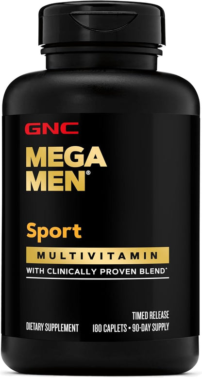 GNC Mega Men Sport Multivitamin | Performance, Muscle Function, and General Health | 180 Count