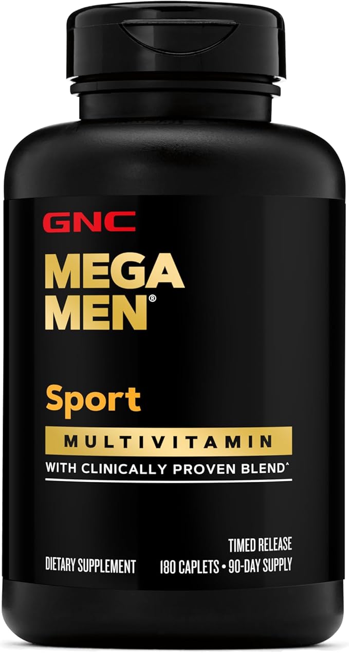 GNC Mega Men Sport Multivitamin | Performance, Muscle Function, and General Health | 180 Count