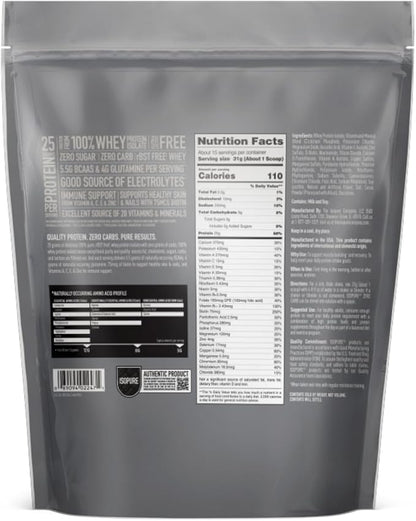 Isopure Protein Powder, Zero Carb Whey Isolate, Gluten Free, Lactose Free, 25g Protein, Keto Friendly, Cookies & Cream, 15 Servings, 1 Pound (Packaging May Vary)