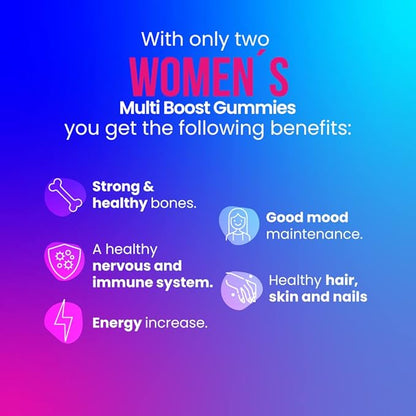 Multivitamin for Women - 60 Multivitamin Gummies - Vitamins for Women - Natural Fruit Flavor - Gluten Free & Non GMO