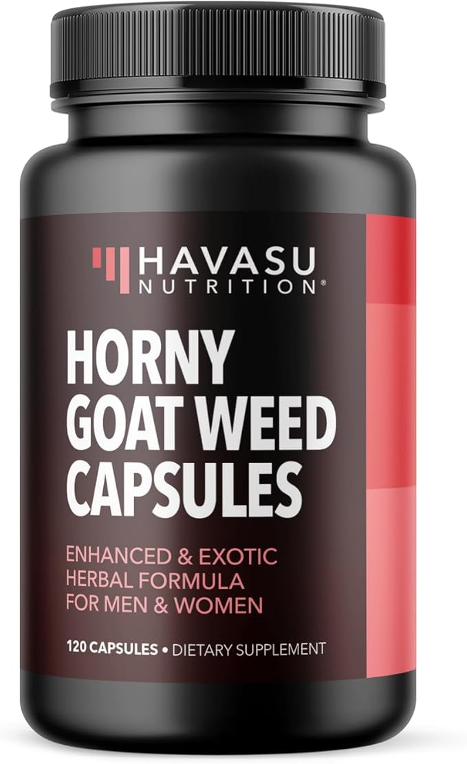 Horny Goat Weed for Men and Women - Extra Strength Performance Support with Maca Root Extract & Tongkat Ali & Muira Puama - Power, Performance and Energy Support - 2 Months Supply Herbal Supplement