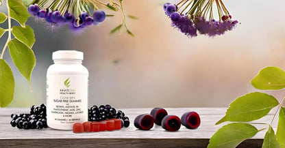 Clear Skin Acne Gummies - Complexion Supplement, Pantothenic Acid & Antioxidants, Vitamins 60 Count