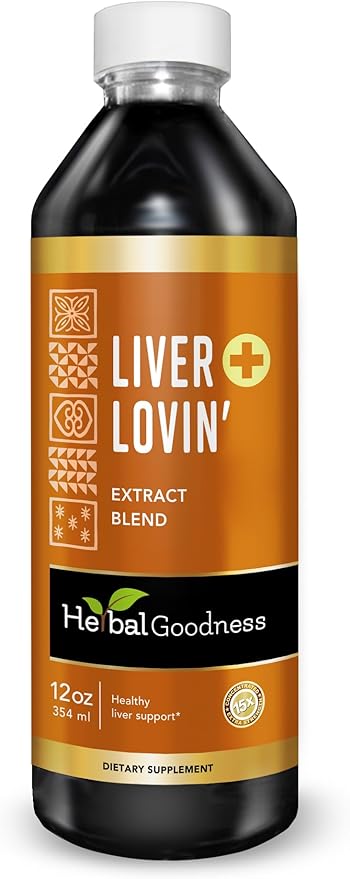 Herbal Goodness Liver Lovin Cleanse Detox & Repair Herbal Supplement - Natural Liver Support with Milk Thistle, Chanca Piedra, Burdock, Ashwaghanda & More, Digestive Aid, Non-GMO, 12oz