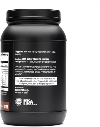 Sculpt Nation by V Shred Protein Powder (Chocolate) - Premium Whey Protein Powder Chocolate and BCAAs to Support Muscle Building and Recovery - 30 Servings