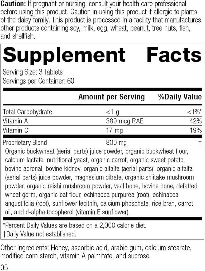 Standard Process Cataplex A-C-P Heart Health, Gum Health, Immune Support, and Vascular Supplement with Vitamin C, Magnesium Citrate, Nutritional Yeast, Vitamin A, Reishi Mushroom Powder - 180 Tablets