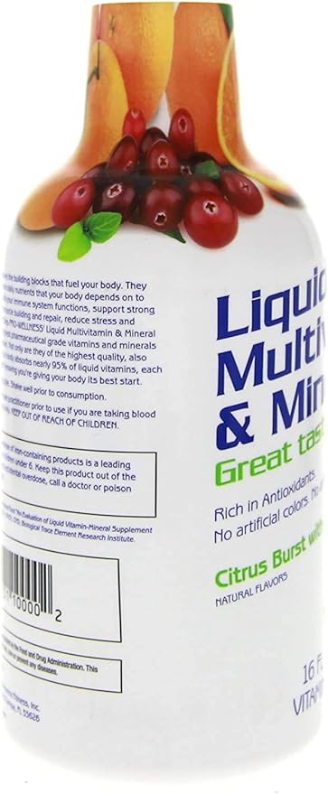 Liquid Multivitamin & Mineral Citrus Burst 16 fl oz (1 pt) 473 ml