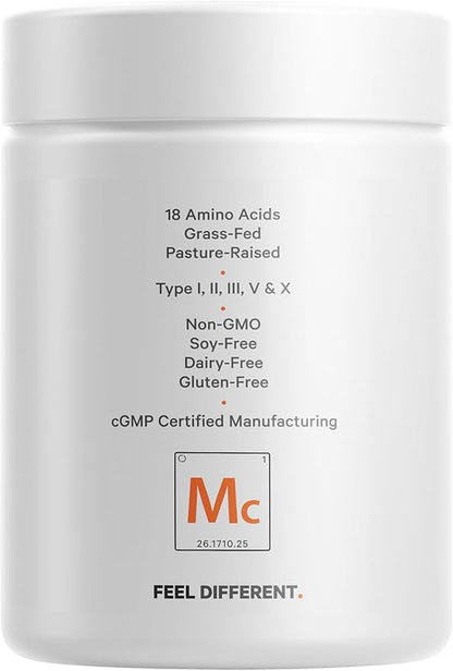 Codeage Multi Collagen Peptides Protein Capsules, 5 Collagen Types, Grass-Fed & Hydrolyzed Bovine Collagen Pills Supplement, Ashwagandha, Amla Berry Vitamins, Collagen Peptides - 90 Capsules