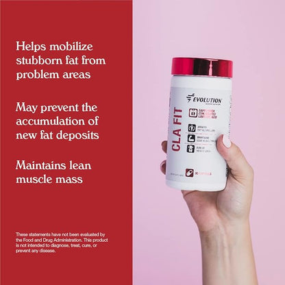 Evolution Advance Sport Nutrition CLA Fit, 800 mg – Safflower Conjugated Linoleic Acid Supplement, Support Lean Muscle Mass, Promote Energy – Non-GMO, Gluten-Free (90 Softgels)