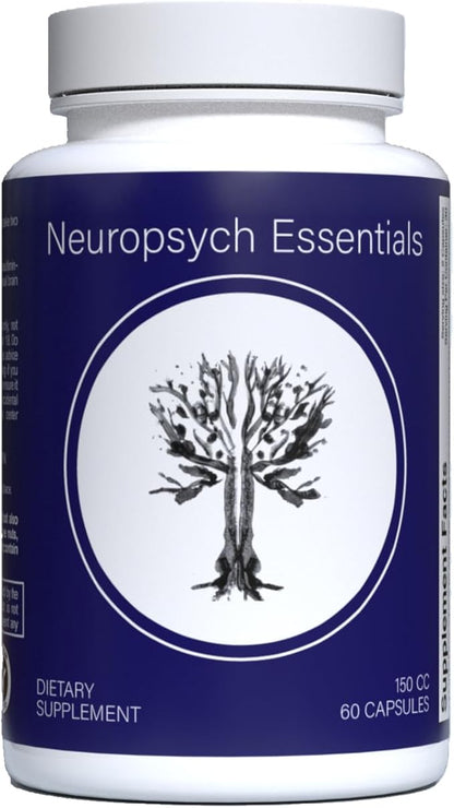 Neuropsych Essentials Brain Support Supplement, Boosts Cognitive Performance & Healthy Brain Function - Neuroprotective Formula by Dr. Justin Lapollo, Multivitamin/Multimineral, 60 Capsules