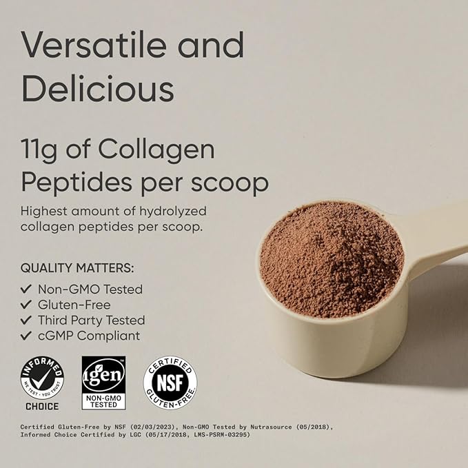 Sports Research Collagen Peptides - Hydrolyzed Type 1 & 3 Collagen Powder Protein Supplement for Healthy Skin, Nails, & Joints - Easy Mixing Vital Nutrients & Proteins, Collagen for Women & Men