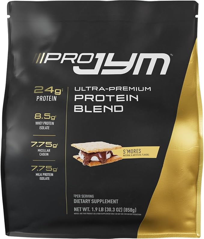 JYM Supplement Science Pro JYM S'Mores Protein Powder - Whey Protein Isolates, Casein, & Milk Protein, Lean Muscle Building for Men & Women, 22 Servings