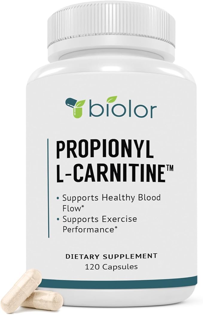Biovy High Absorption Propionyl-L-Carnitine (PLCAR) No Artificial Fillers - Effective Propionyl L Carnitine HCL Supplement to Support Blood Circulation - 120 Capsules