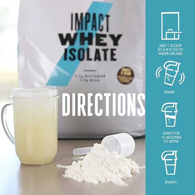 Myprotein - Impact Whey Isolate - Whey Protein Powder - Flavored Drink Mix - Daily Protein Intake for Superior Performance - Cookies & Cream (5.5 lbs, Pack of 1)