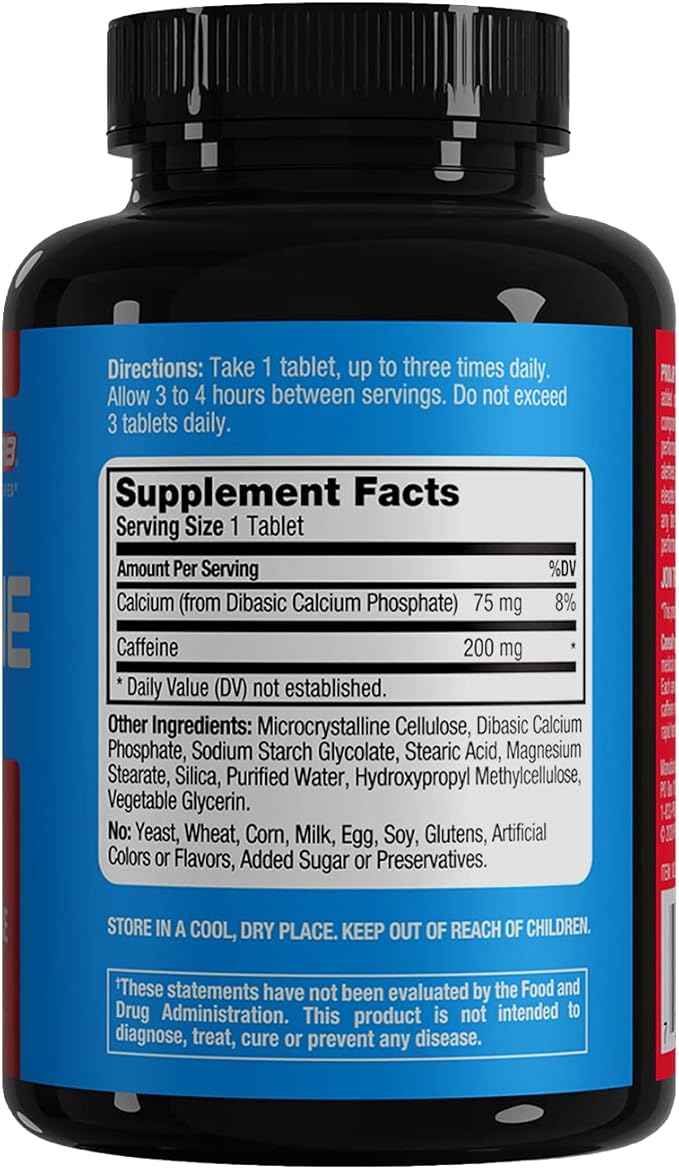 ProLab Caffeine Tablets 100 Count (Pack of 4)