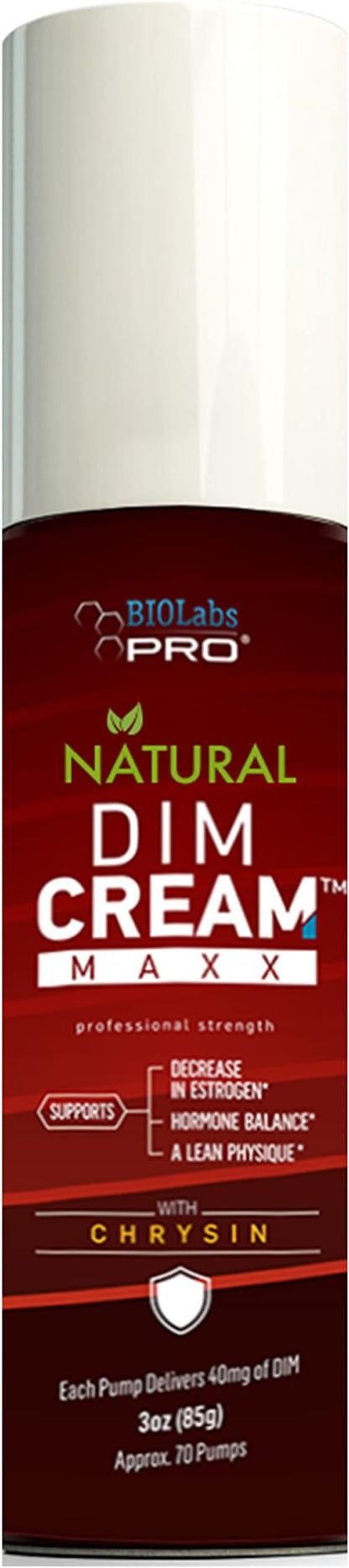 Estrogen Blocker - All Natural DIM Cream - Metabolize Excess Estrogen - Diindolylmethane Hormone Balance Support Topical DIM Supplement for Men Or Women - 3oz