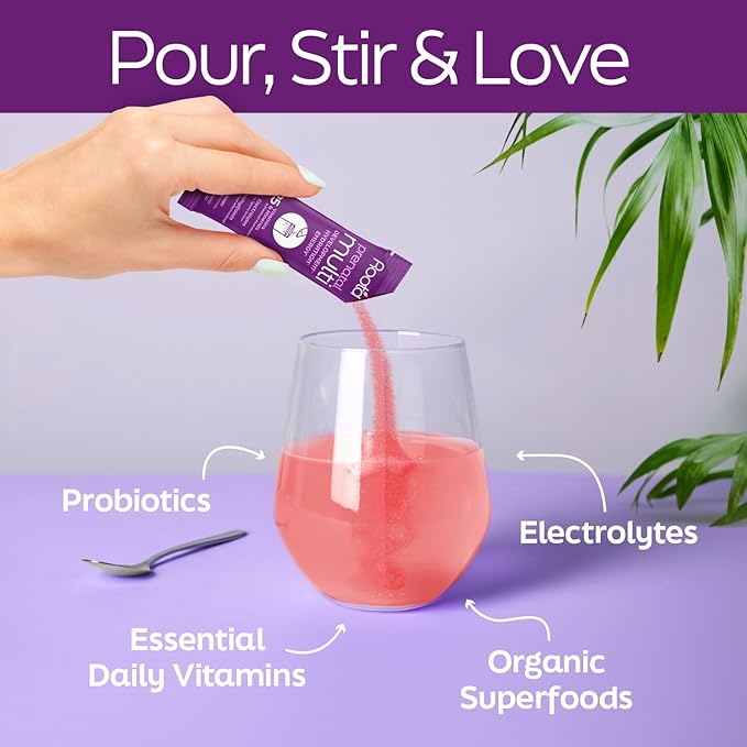 Root'd Prenatal Multivitamin Powder - 25 Vitamins & Minerals with 3x Electrolytes, Folate, Iron, D3 for Mom & Baby, 7 Superfood & Probiotics, Sugar-Free Vitamins & Hydration | 30 Vitamin Drink Packets