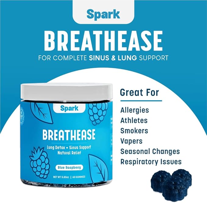 Mullein Leaf Extract for Lungs - Lung Detox Gummies - Daily Respiratory Health Support - Cleanse for Smokers - Allergy, Sinus, and Mucus Relief