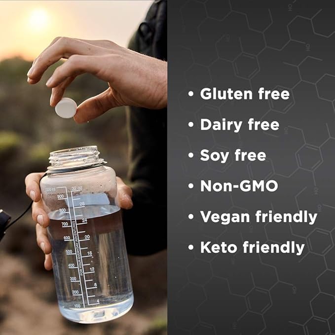 Fluid Tactical- Effervescent Hydration Tablets, Electrolyte Replacement & Dehydration Prevention, 4 Pack, 40 Servings (Orange Pineapple)