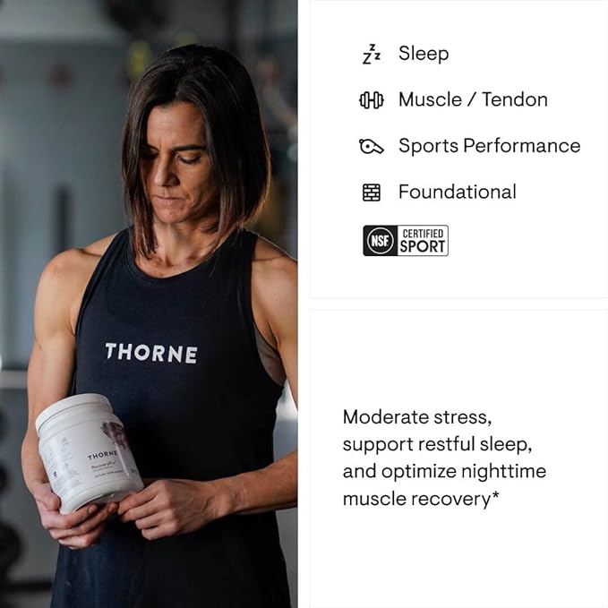 THORNE RecoveryPro - Whey Protein Muscle Recovery Supplement - Support Nutrition, Workout Performance & Sleep - NSF Certified for Sport - 12 Servings - 16.7 Oz
