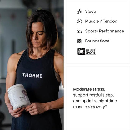 THORNE RecoveryPro - Whey Protein Muscle Recovery Supplement - Support Nutrition, Workout Performance & Sleep - NSF Certified for Sport - 12 Servings - 16.7 Oz
