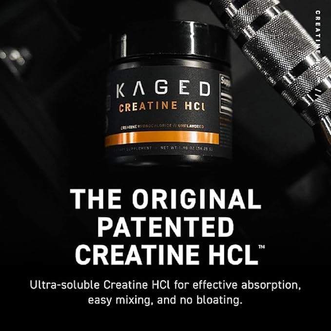 Kaged Creatine HCl Capsules | Unflavored | Muscle Building and Recovery Supplement | Patented Formula | Highly Soluble | Powder in Pill Form | 75 Servings