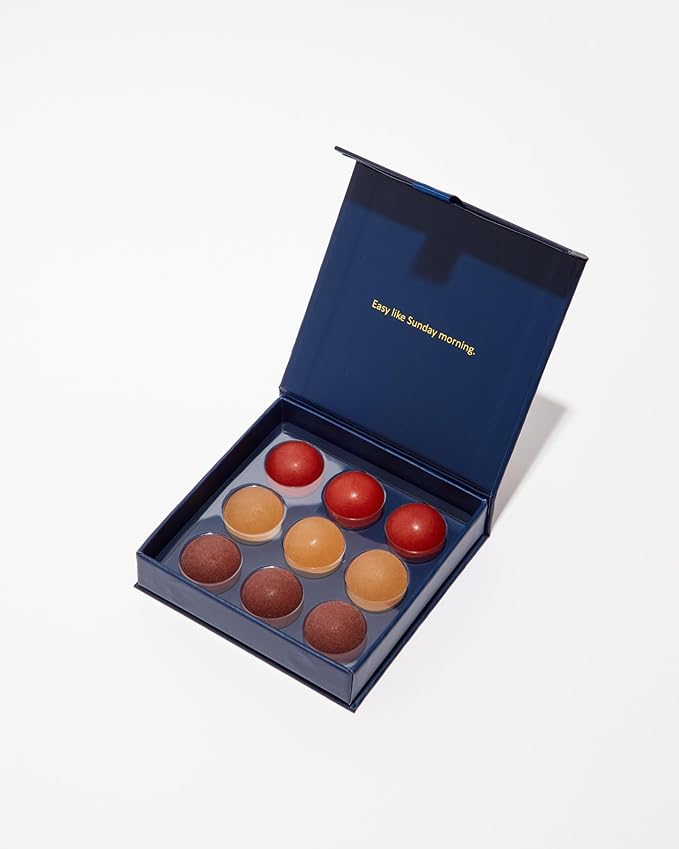 Molly J. Chill Gumdrops – Signature Sampler – Gummies for Stress Relief, Calm, Relaxation w/Magnesium, GABA, L-Theanine – Plant-Powered Gummies in a Luxury Gift Box – Pack of 9 Gumdrops