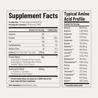 Snap Supplements 100% Plant Based Protein Powder Stick Packs with Nitric Oxide Booster (10 Pack, Banana)