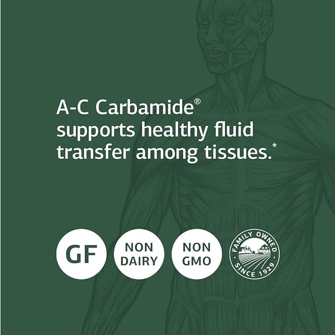 Standard Process A-C Carbamide - Gluten-Free Kidney Support Supplement with Vitamin A, Vitamin C, and Arrowroot Flour - 90 Capsules