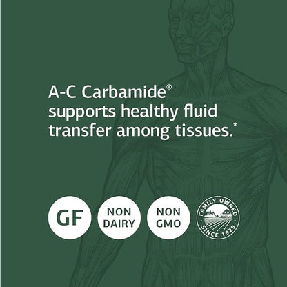 Standard Process A-C Carbamide - Gluten-Free Kidney Support Supplement with Vitamin A, Vitamin C, and Arrowroot Flour - 90 Capsules